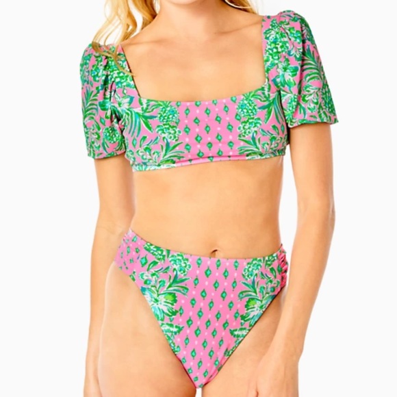 {Lilly Pulitzer} Brand New Pink Shandy Oh Diamond Girl Bikini SET - Picture 3 of 16